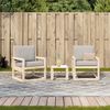 vidaXL Salon de jardin 3 pcs bois massif de pin