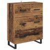 vidaXL Haut Armoire avec tiroir 2 pcs Bois Ancien 69,5 x 34 x 180 cm