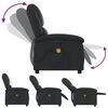 vidaXL Fauteuil de massage inclinable &eacute;lectrique noir cuir v&eacute;ritable