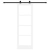 vidaXL Porte coulissante ORKDAL Blanc et Noir 73,5 x 211 cm