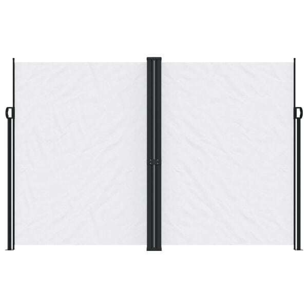 vidaXL Auvent lat&eacute;ral r&eacute;tractable blanc 220x1000 cm