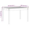 vidaXL Ensemble &agrave; manger de jardin 5pcs gris bois massif de pin