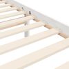 vidaXL Cadre de lit sans matelas blanc 140x200 cm bois massif