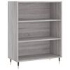vidaXL Biblioth&egrave;que sonoma gris 69,5x32,5x90 cm bois d'ing&eacute;nierie