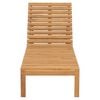 vidaXL Chaise longue bois de teck solide