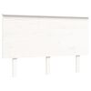 vidaXL Cadre de lit sans matelas blanc bois de pin massif