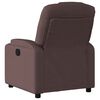 vidaXL Fauteuil inclinable &eacute;lectrique Marron fonc&eacute; Tissu