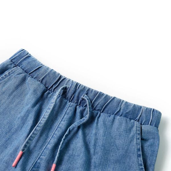 Short pour enfants bleu denim 128