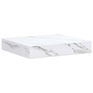 vidaXL &Eacute;tag&egrave;re Murale Marbre blanc 23 x 23,5 x 4 cm Bois d'ing&eacute;nierie