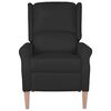 vidaXL Fauteuil inclinable Noir Tissu