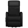 vidaXL Fauteuil de massage Noir Similicuir