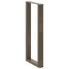 vidaXL Pieds de table de bar en forme de U, 2 pi&egrave;ces, acier naturel, 40 x (100-101) cm