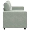 vidaXL Canap&eacute; causeuse gris clair 140 cm velours