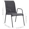 vidaXL Mobilier de salle &agrave; manger d'ext&eacute;rieur 9 pc Acier
