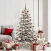 vidaXL Sapin de No&euml;l Artificiel &agrave; Branches Articul&eacute;es Blanc 180 cm