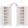 vidaXL Armoire &agrave; chaussures Blanc 30x35x100 cm Bois d'ing&eacute;nierie
