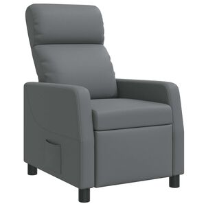 vidaXL Fauteuil inclinable Gris Simili cuir