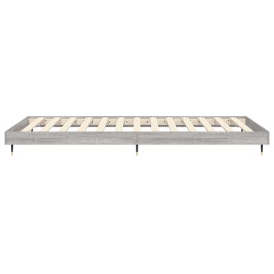 vidaXL Cadre de lit sans matelas sonoma gris 90x190 cm