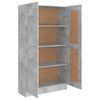 vidaXL Biblioth&egrave;que Gris b&eacute;ton 82,5x30,5x150 cm Bois d&rsquo;ing&eacute;nierie