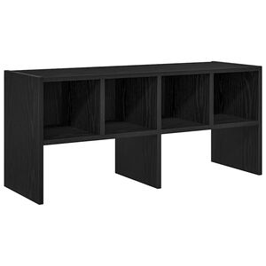 VidaXL &Eacute;tag&egrave;re &agrave; chaussures empilable en ch&ecirc;ne noir 89,5 x 30 x 40 cm