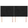 vidaXL T&ecirc;te de lit Noir 160x5x118/128 cm Velours