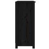 vidaXL Buffet Noir 70x35x80 cm Bois massif de pin