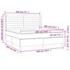 vidaXL Sommier &agrave; lattes de lit matelas et LED Rose 180x200 cm Velours