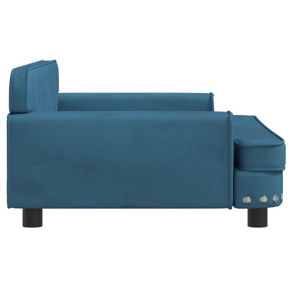vidaXL Canap&eacute; pour enfants bleu 90x53x30 cm velours
