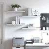 vidaXL &Eacute;tag&egrave;res flottantes 4 pcs ch&ecirc;ne et blanc 60x23,5x3,8 cm MDF