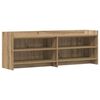vidaXL Meuble TV 135 x 33 x 47 cm Ch&ecirc;ne artisanal Bois d'ing&eacute;nierie