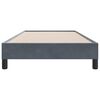 vidaXL Cadre de lit sans matelas gris fonc&eacute; 80x210 cm velours