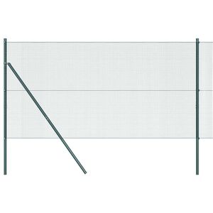 vidaXL Cl&ocirc;ture en fils soud&eacute;s pour fixation au sol 50 x 1,2 m Vert