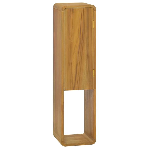 vidaXL Armoire murale de salle de bain 25x25x100 cm Teck solide