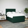 vidaXL Sommier &agrave; lattes de lit et matelas Vert fonc&eacute; 160x200cm Velours