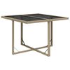 vidaXL Ensemble &agrave; manger de jardin et coussins 9 pcs Poly rotin Beige