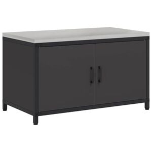 vidaXL Meuble de rangement de cuisine HATTEM Noir 90 x 50 x 53 cm