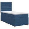 vidaXL Lit boxspring avec matelas Bleu 80 x 200 cm Tissu
