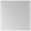 vidaXL Miroir de salle de bain &agrave; LED 30x30 cm