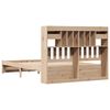 vidaXL Lit biblioth&egrave;que sans matelas 140x190 cm bois de pin massif