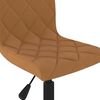 vidaXL Chaise pivotante de salle &agrave; manger Marron Velours