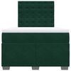 vidaXL Sommier &agrave; lattes de lit avec matelas vert fonc&eacute; 120x190 cm