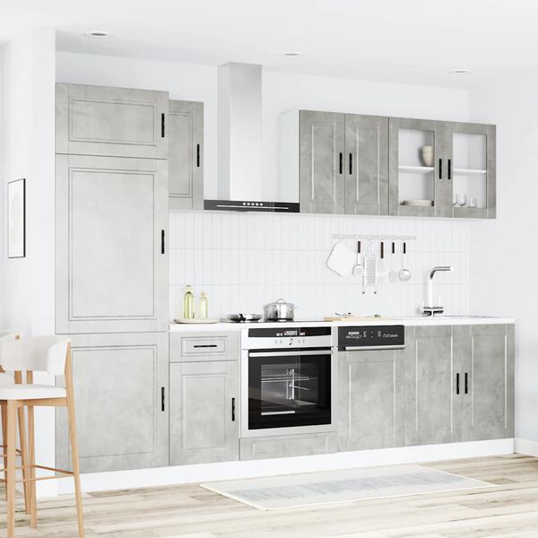 vidaXL Ensemble d'armoires de cuisine 8 pcs Kalmar bois d'ing&eacute;nierie