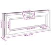vidaXL Fen&ecirc;tre de sous-sol RISOR 100x40 cm inclinable 2 vitrages blanc
