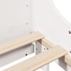 vidaXL Lit biblioth&egrave;que sans matelas blanc 160x200 cm bois massif
