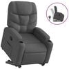 vidaXL Fauteuil inclinable Gris fonc&eacute; Tissu