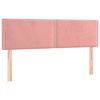 vidaXL T&ecirc;tes de lit 2 pcs Rose 72x5x78/88 cm Velours