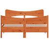 vidaXL Cadre de lit sans matelas cire marron 140x190cm bois pin massif