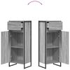 vidaXL Cabinet de salle de bain Gris Sonoma 40 x 30 x 100 cm