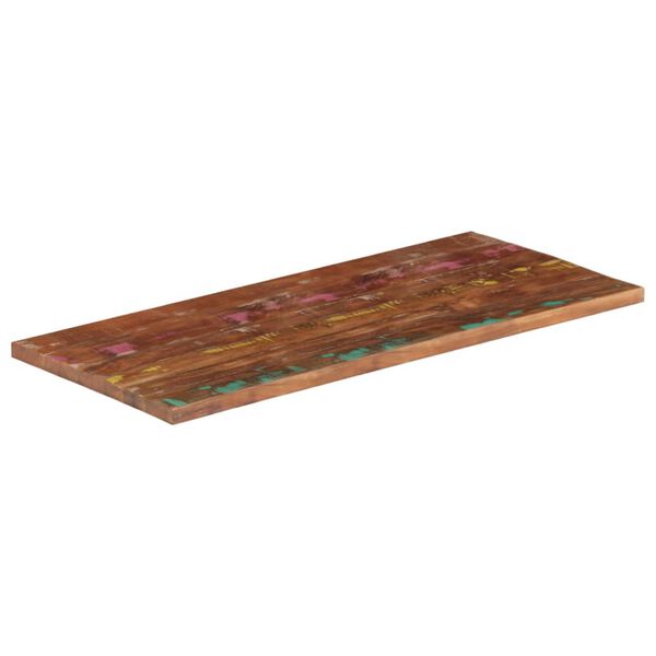 vidaXL Dessus de table 120x50x2,5cm rectangulaire bois massif r&eacute;cup&eacute;r&eacute;
