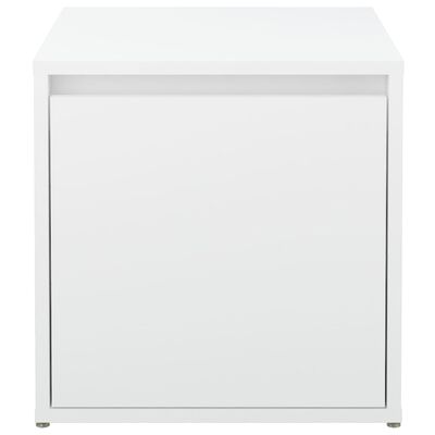 VidaXL Tiroir boîte Blanc 40,5x40x40 cm Bois d'ingénierie